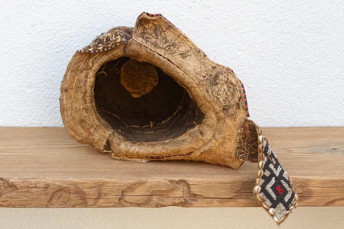 Black & White Beaded African Mask - RARE FIND - Horizon and Stone 