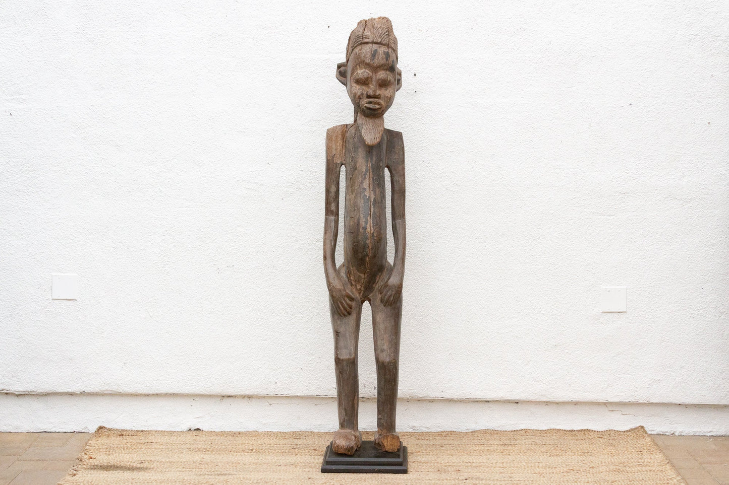Ancient African 71" Tall Standing Senufo Elder - RARE FIND - Horizon and Stone 