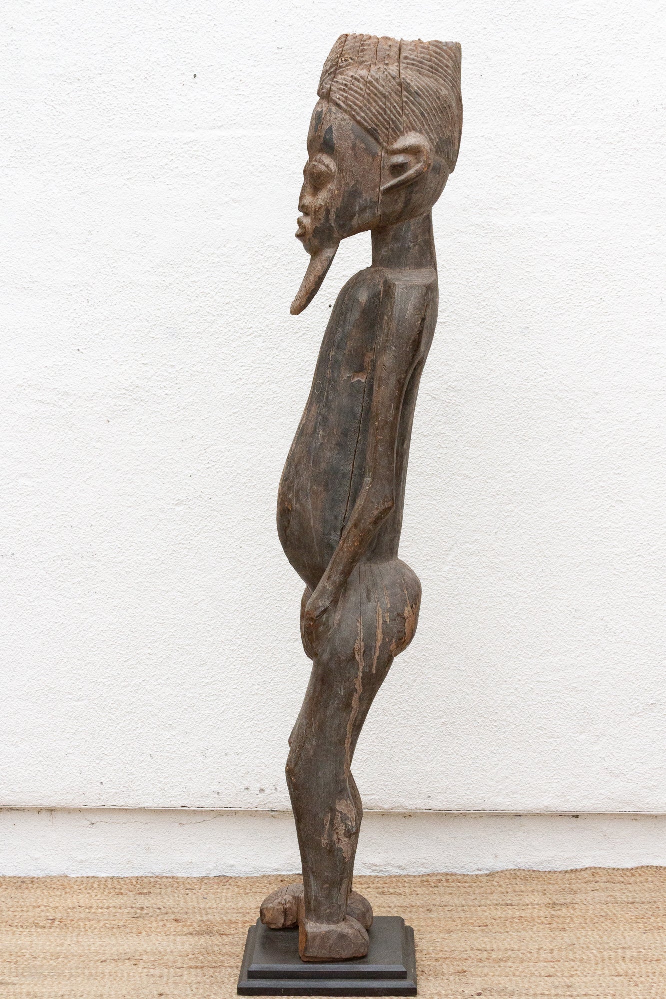 Ancient African 71" Tall Standing Senufo Elder - RARE FIND - Horizon and Stone 