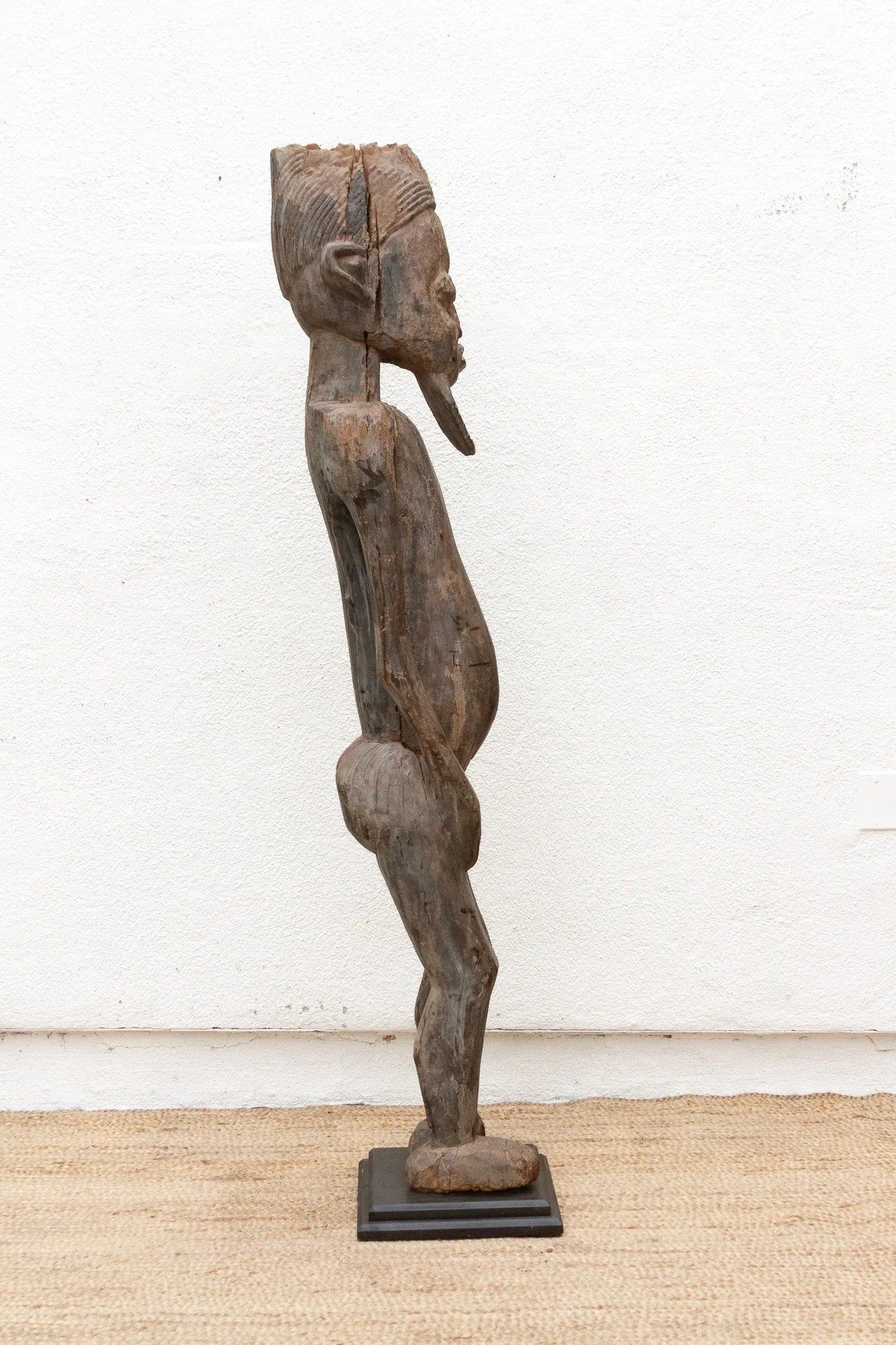 Ancient African 71" Tall Standing Senufo Elder - RARE FIND - Horizon and Stone 