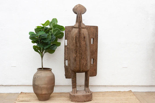 74" Tall Antique Senufo Bird with Open Wings - RARE FIND - Horizon and Stone 