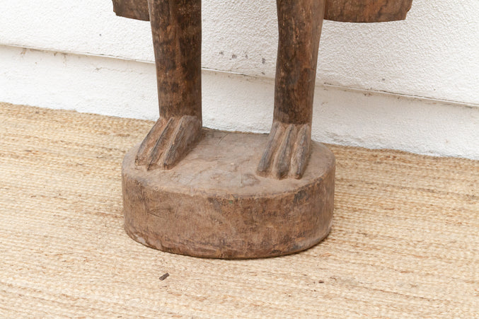 74" Tall Antique Senufo Bird with Open Wings - RARE FIND - Horizon and Stone 