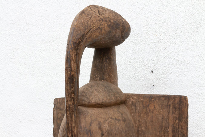 74" Tall Antique Senufo Bird with Open Wings - RARE FIND - Horizon and Stone 