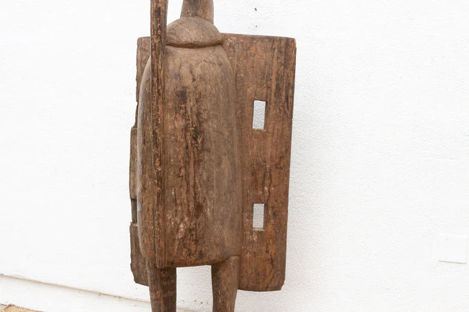 74" Tall Antique Senufo Bird with Open Wings - RARE FIND - Horizon and Stone 