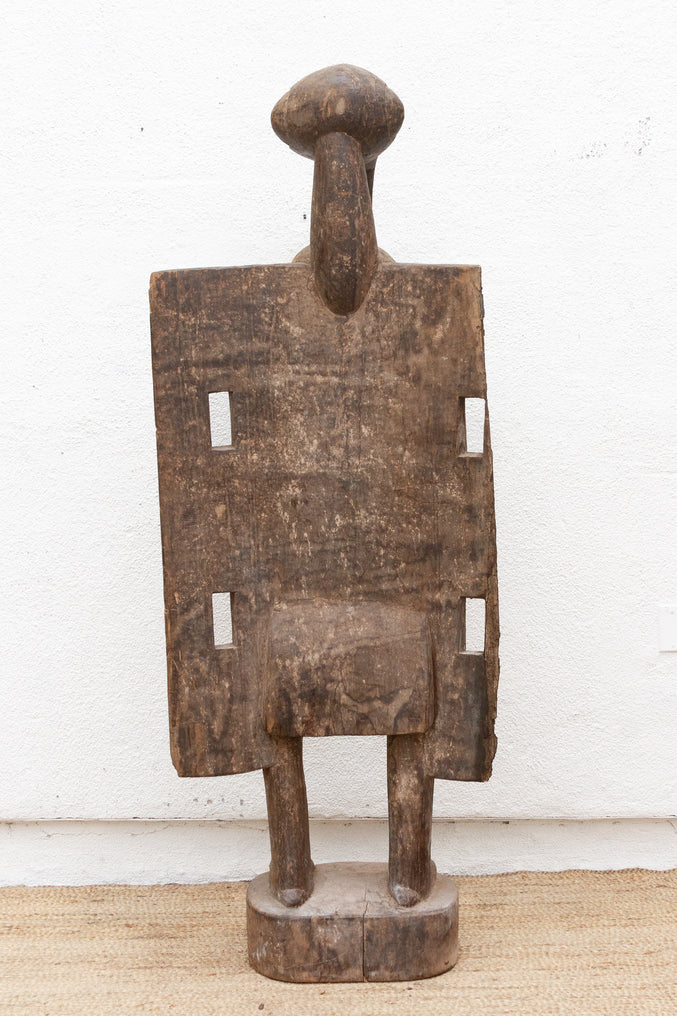 74" Tall Antique Senufo Bird with Open Wings - RARE FIND - Horizon and Stone 