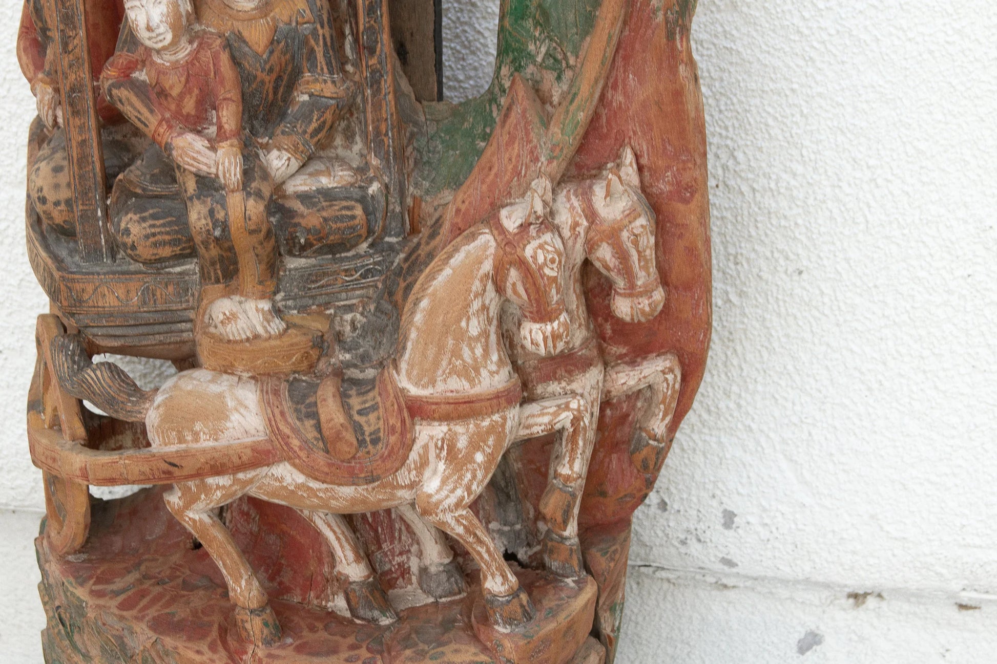 Divine Procession, Antique Thai Architectural Carving - Horizon and Stone 