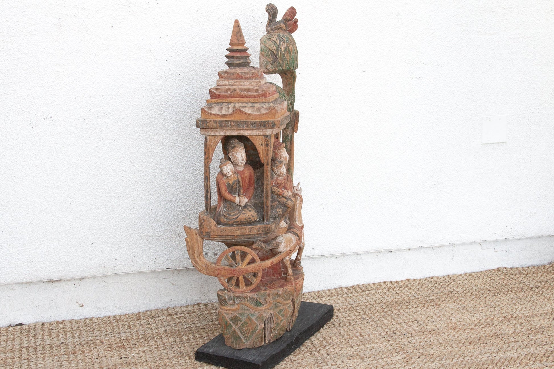 Divine Procession, Antique Thai Architectural Carving - Horizon and Stone 