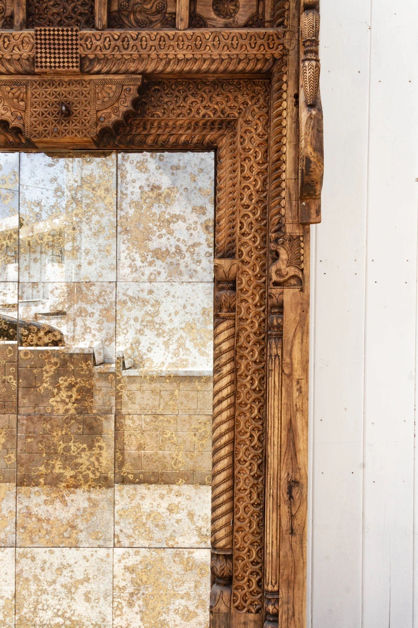 Majestic 18th Century Swat Valley Grand Mirror - Horizon and Stone 