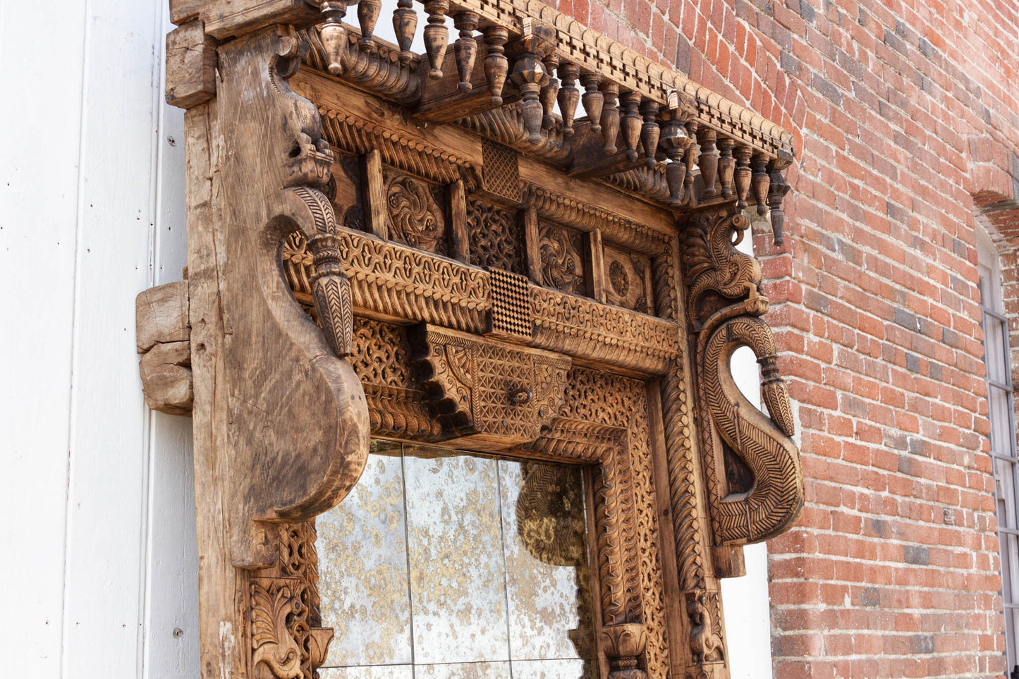 Majestic 18th Century Swat Valley Grand Mirror - Horizon and Stone 