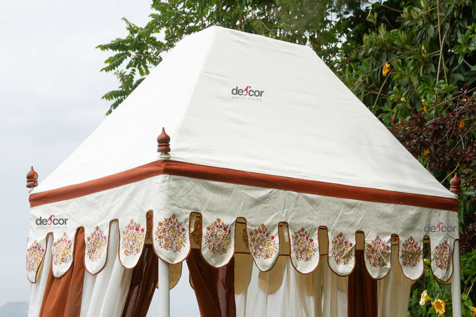 Royal Marigold Block Print Canopy Daybed - Horizon and Stone 