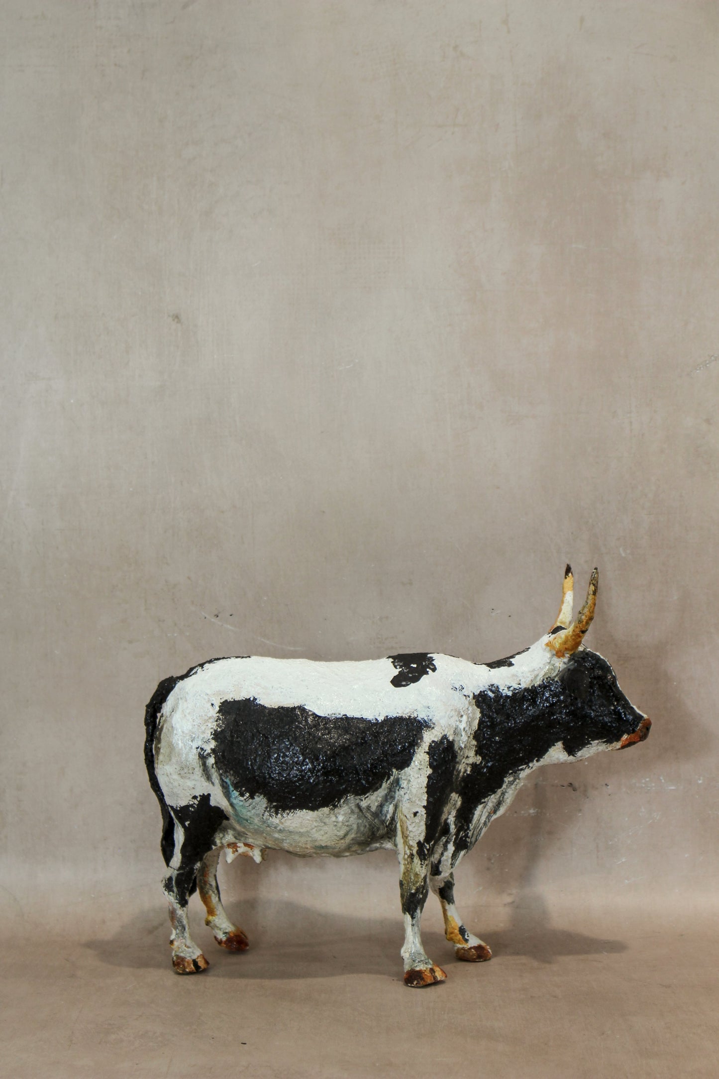 Paper Mache Nguni Cow - 185.4 - Horizon and Stone 