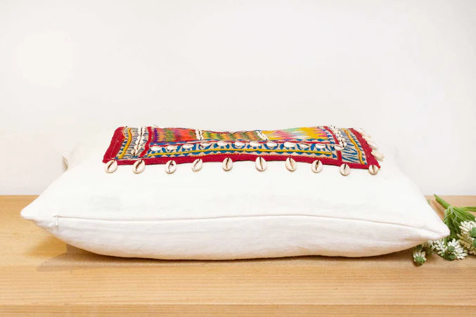 Tarbela Himalayas Tribal Antique Linen Pillow - Horizon and Stone 