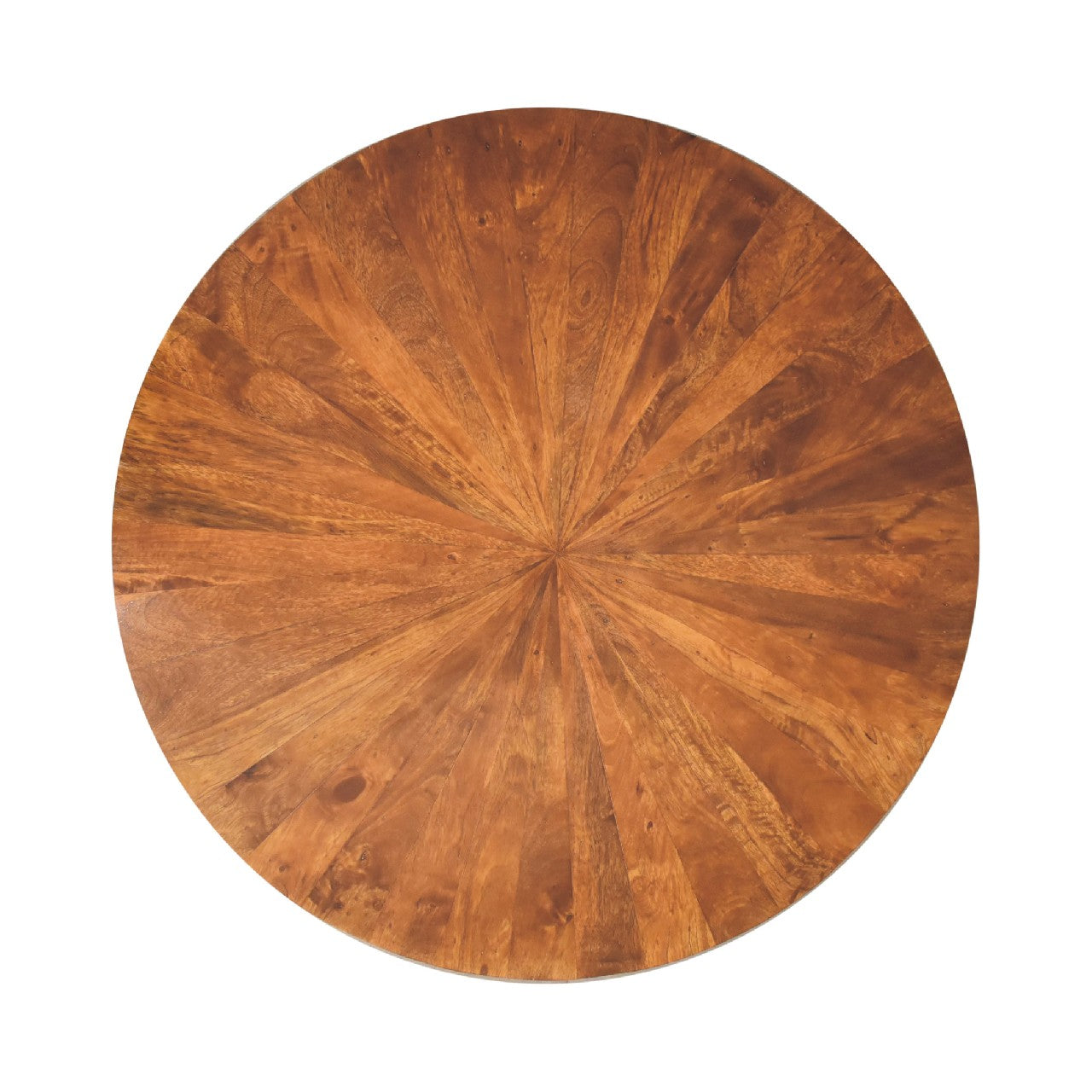 Chestnut Round Wooden Coffee Table - Horizon and Stone 