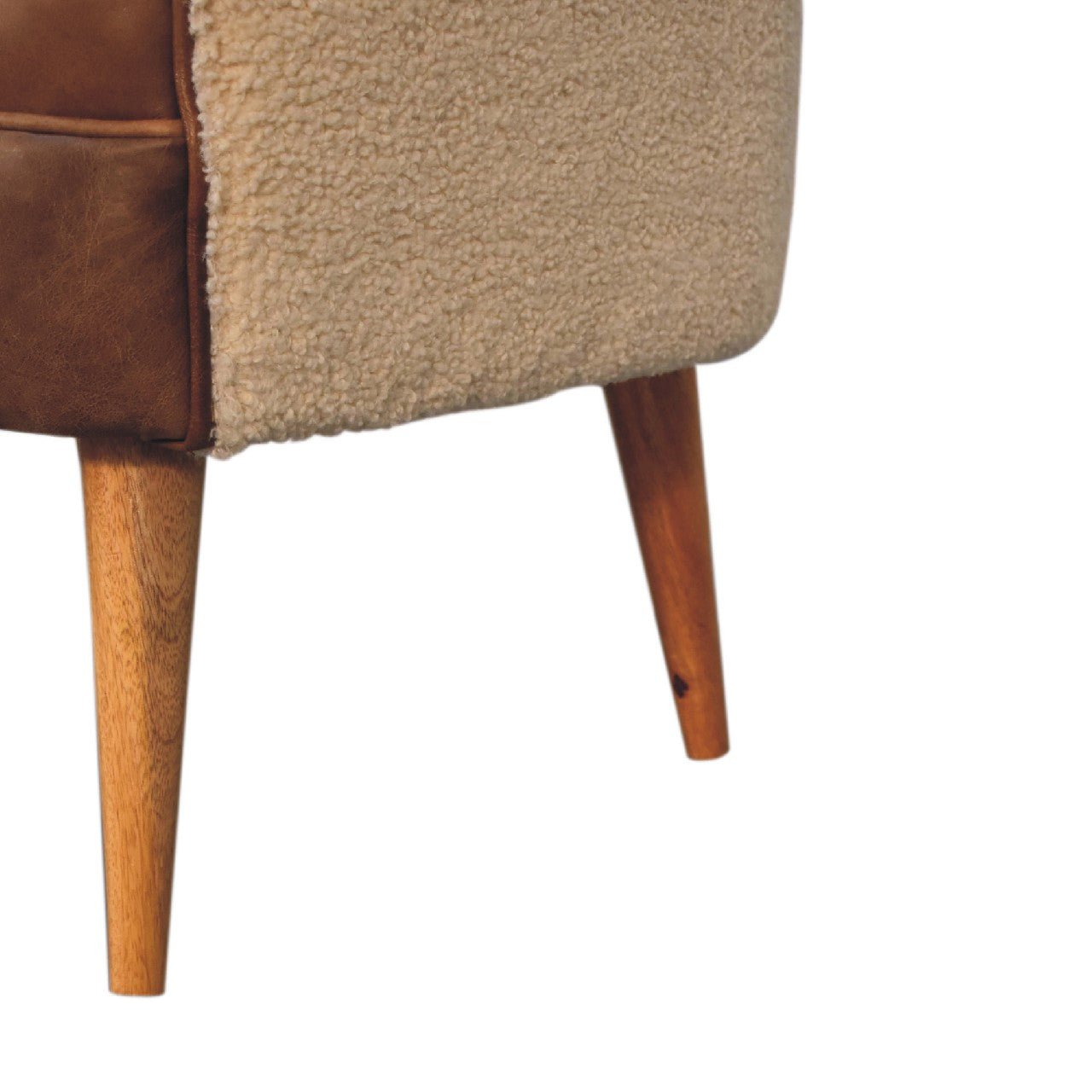 Boucle Cream Buffalo Armchair - Horizon and Stone 