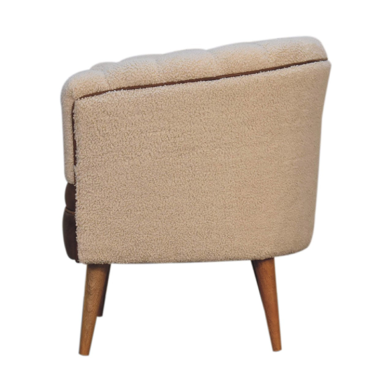 Boucle Cream Buffalo Armchair - Horizon and Stone 