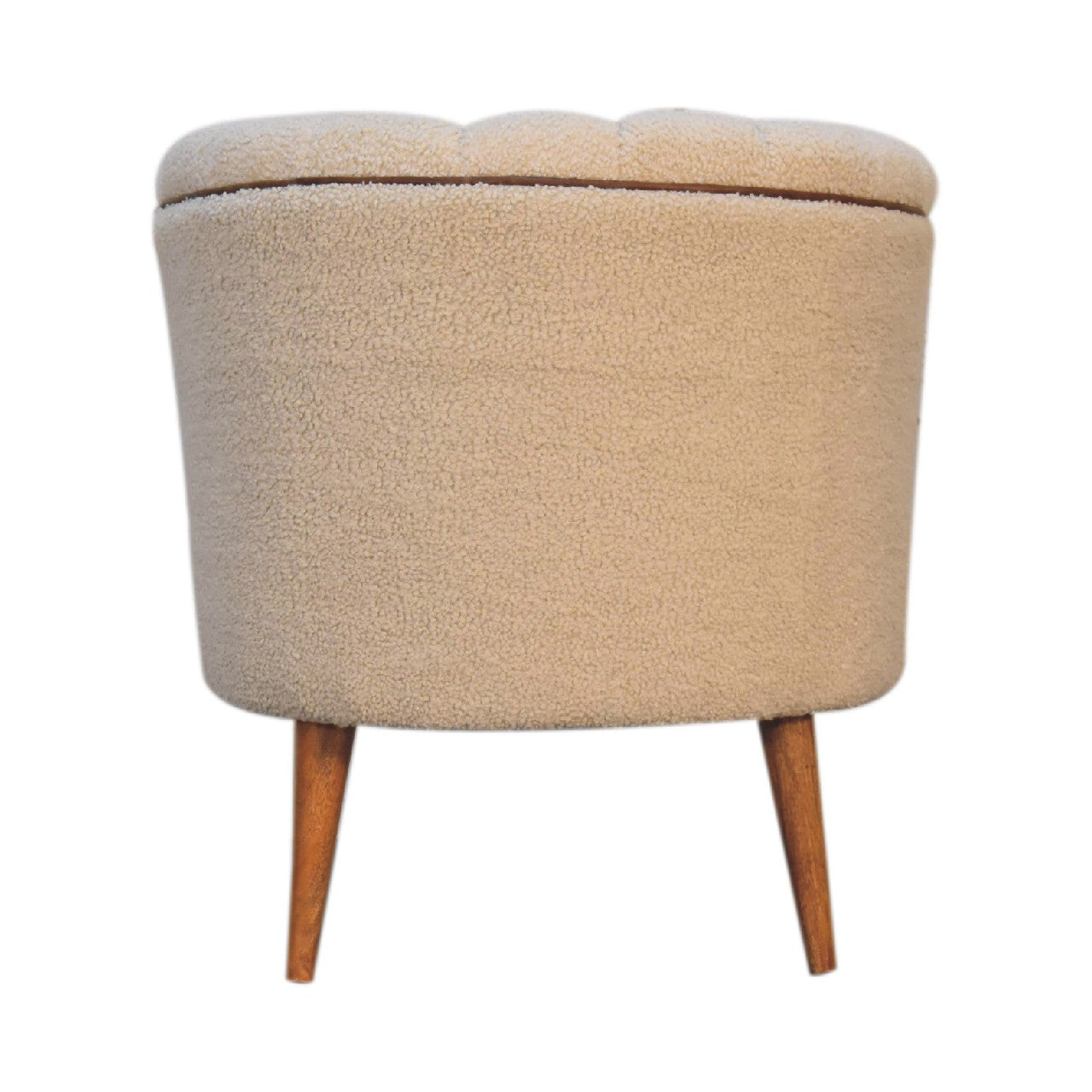 Boucle Cream Buffalo Armchair - Horizon and Stone 
