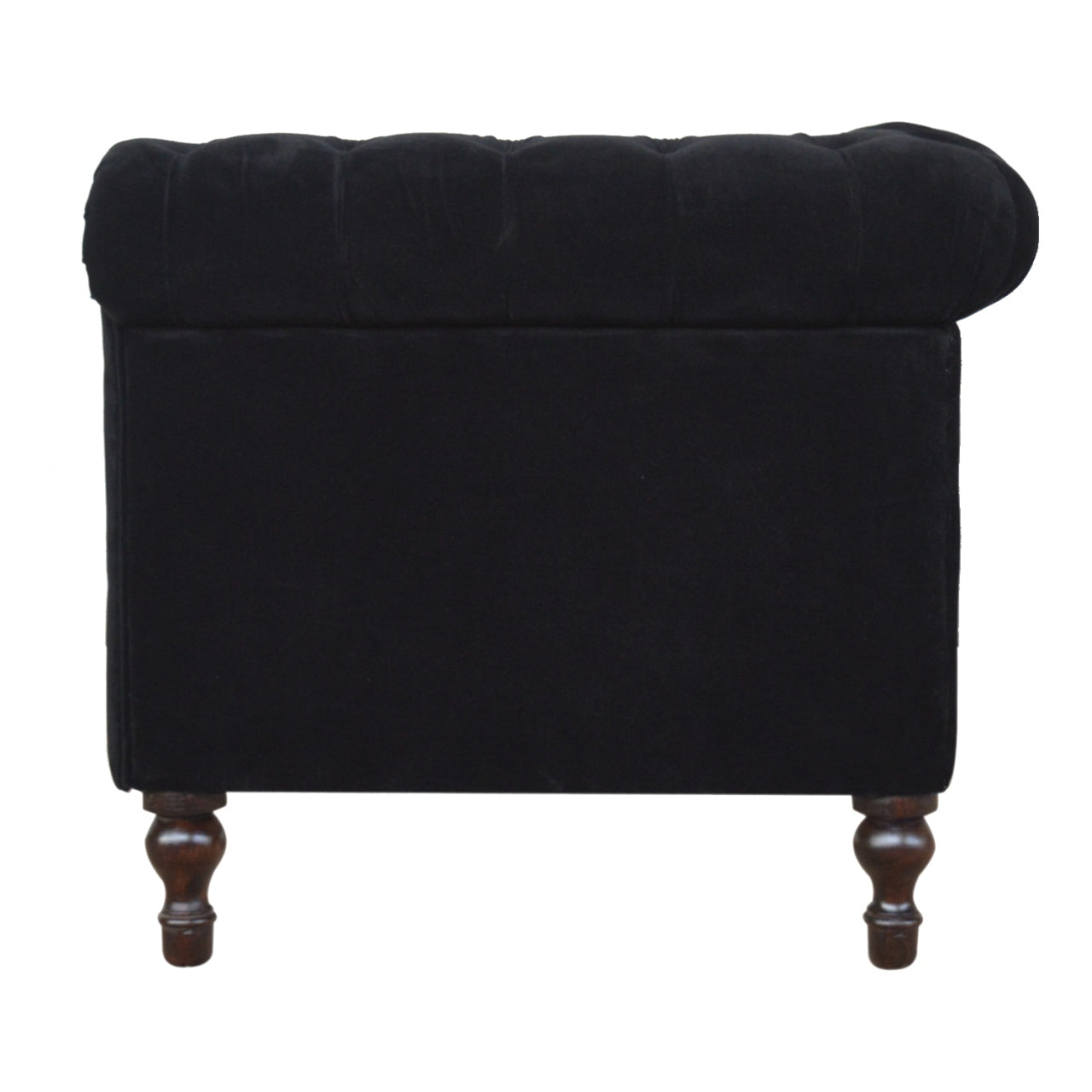 Black Velvet Chesterfield Sofa - Horizon and Stone 
