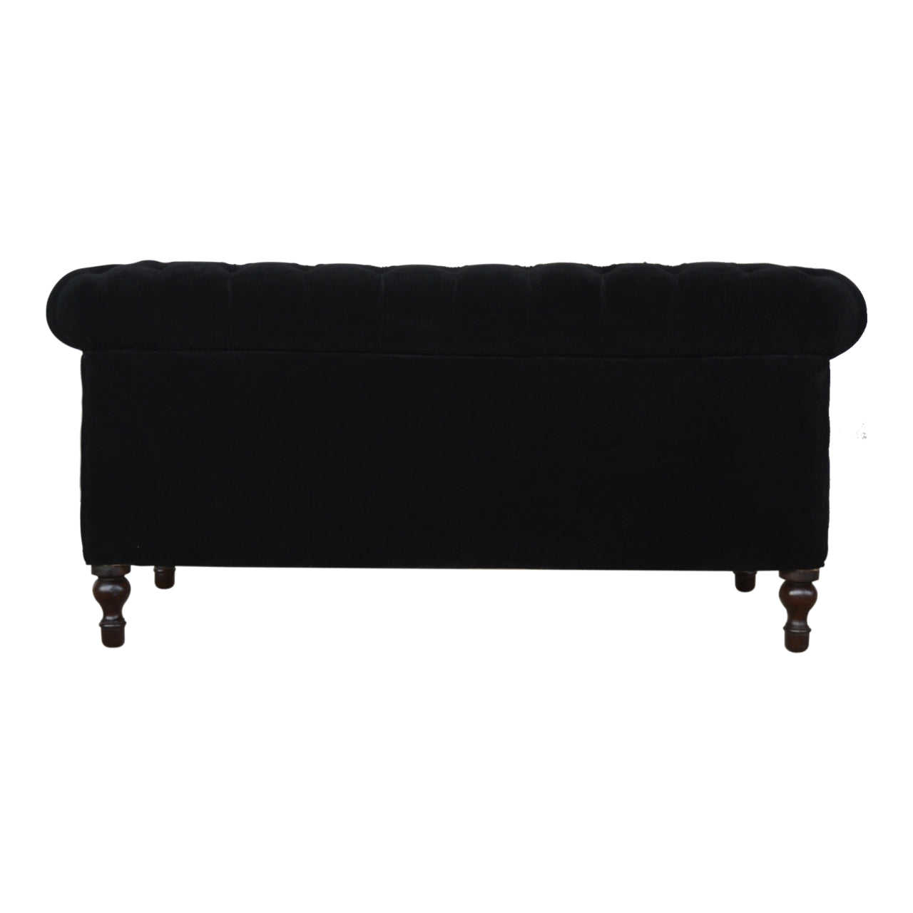 Black Velvet Chesterfield Sofa - Horizon and Stone 