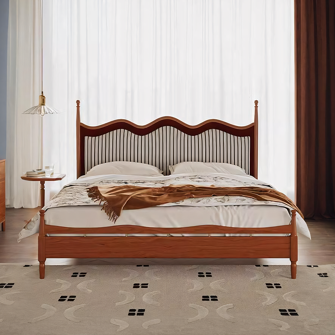 Liam Super King Size Bed, Wood - Horizon and Stone 