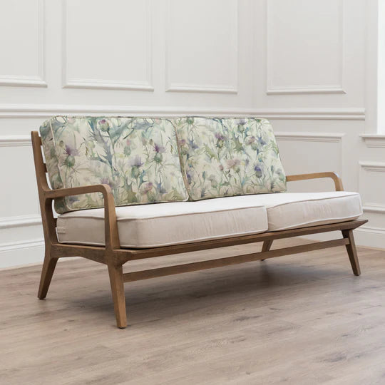 Cirsium Printed Idris 2-Seater Sofa Damson  ONLY 1 LEFT!! - Horizon and Stone 