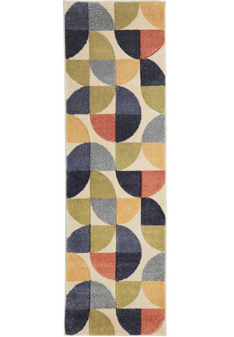 Newport Geometric Rug – Bold Multicolour Design - Horizon and Stone 