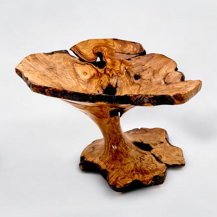 Olive Wood Rustic Sculpture Unique Piece designed by Artisiana Ltd.