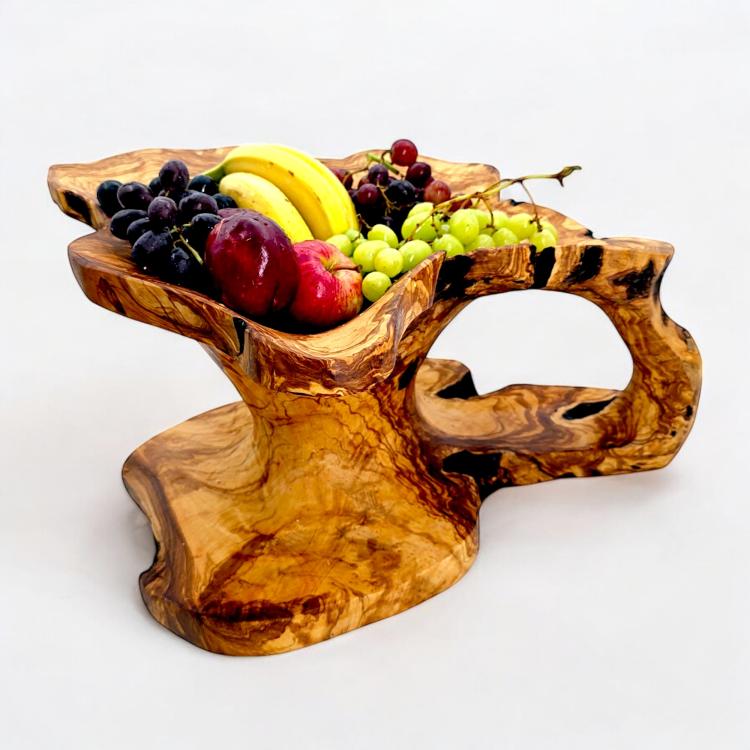 Olive Wood Rustic Sculpture Unique Piece designed by Artisiana Ltd.