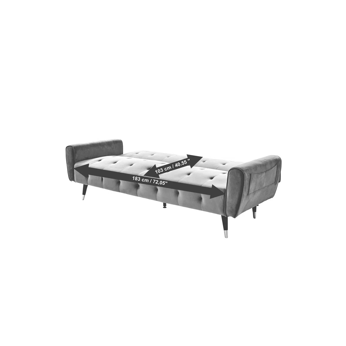 Shiflet 3 Seater Clic Clac Sofa Bed - Horizon and Stone 