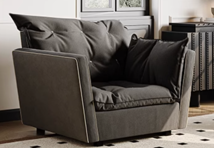Sorrento Armchair, Black - Horizon and Stone 