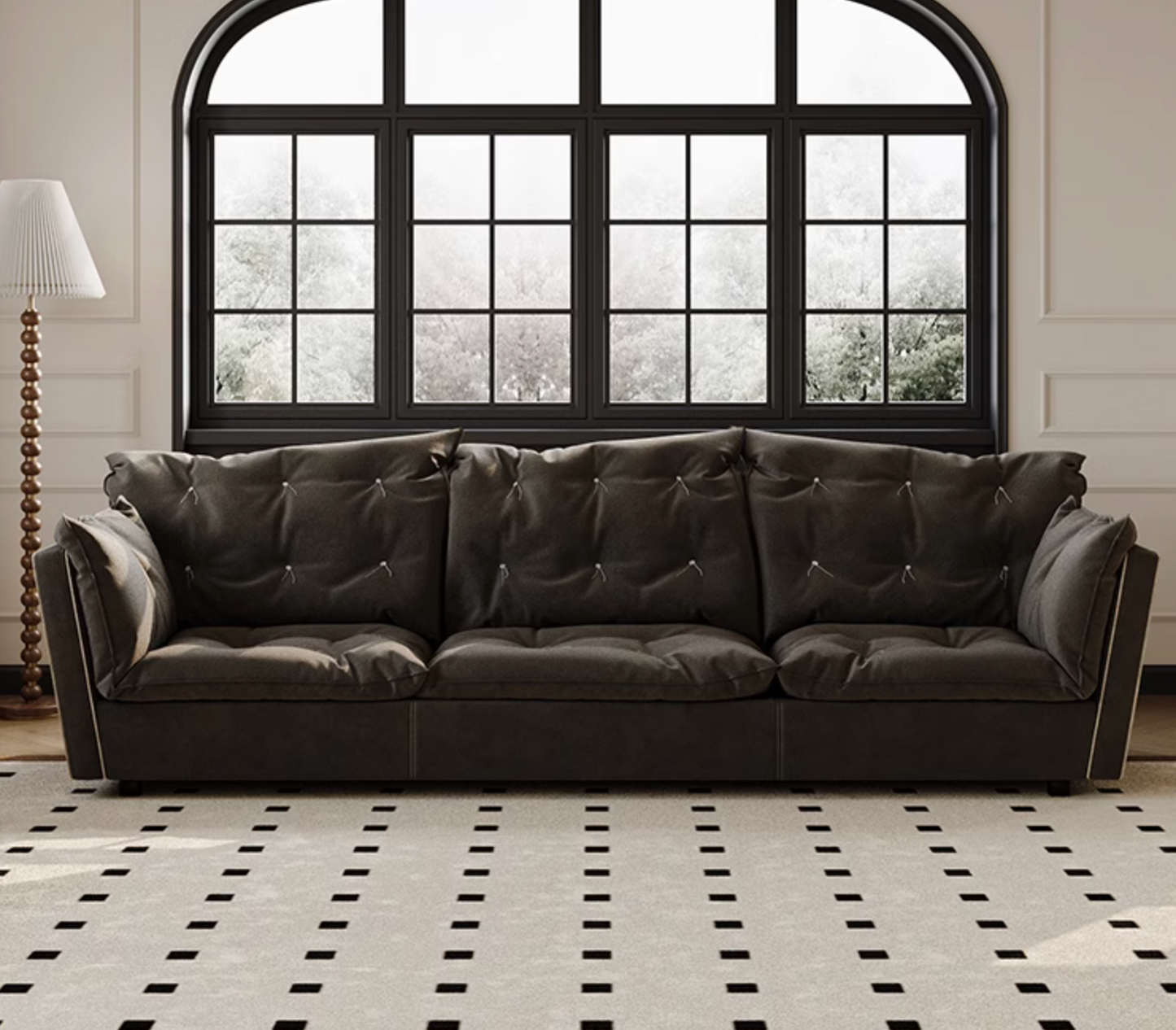 Sorrento Armchair, Black - Horizon and Stone 