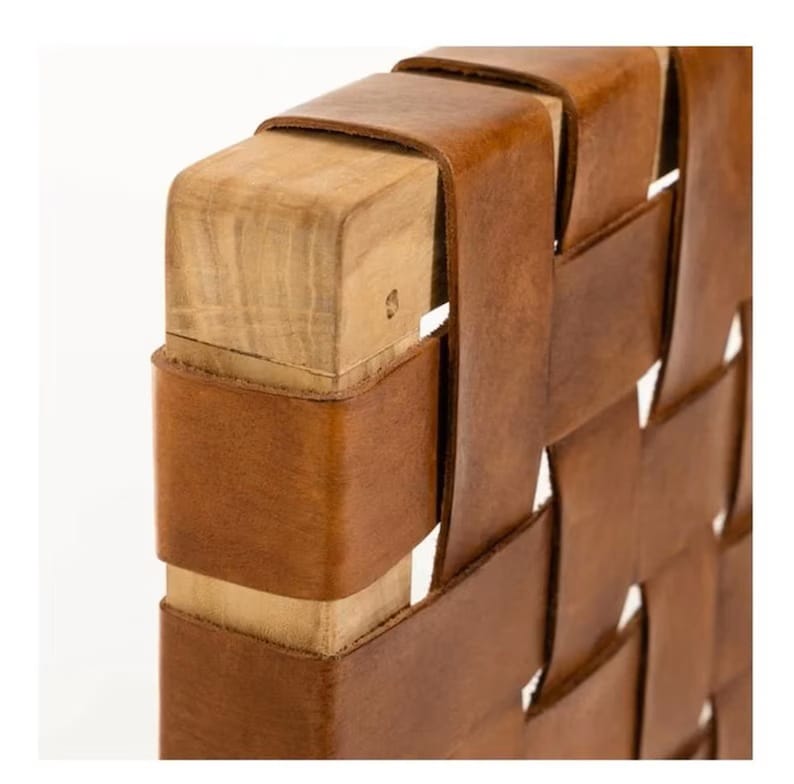 Woven Leather Strap Headboard Naturally Stunning Headboard 78 x 28 inches