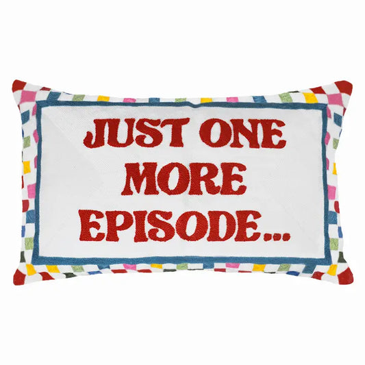 Just One More Episode Needlepoint Cushion