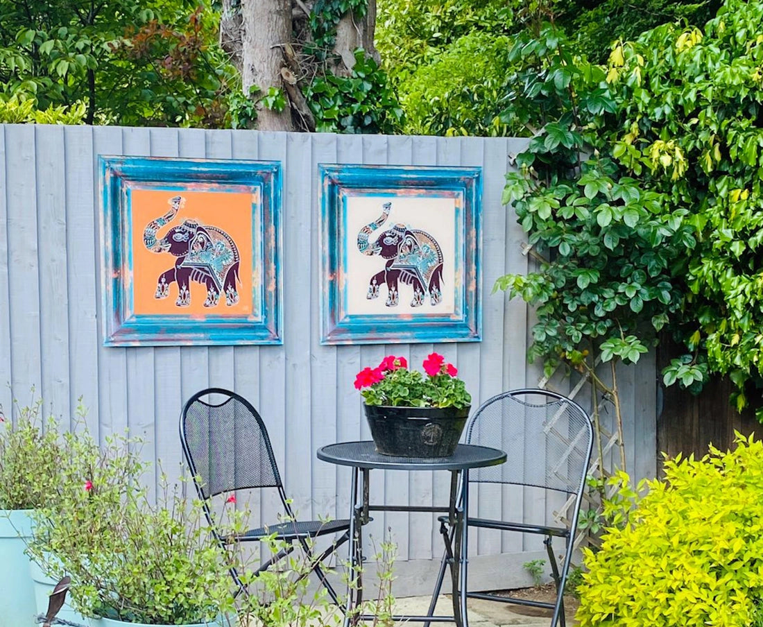 Boho Bee Outdoor Wall Art - Horizon and Stone 