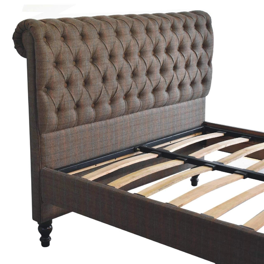 Artisan Furniture Solid Wood Multi Tweed Bed - Horizon and Stone 