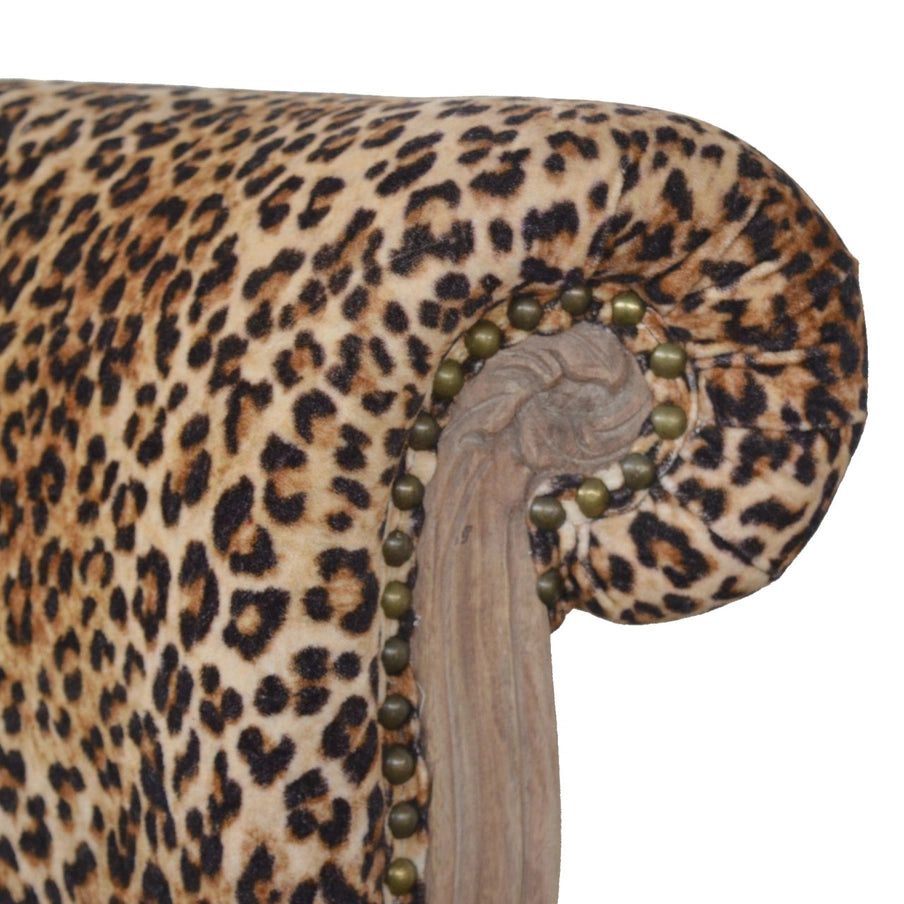 Tiger Printed Studded Chair - Horizon and Stone 