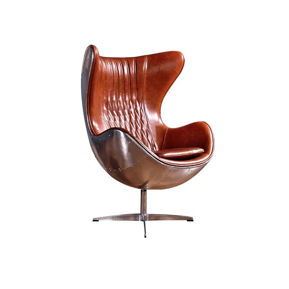 Fawkes Aviator Office Chair, Aluminium Shell - Horizon and Stone 