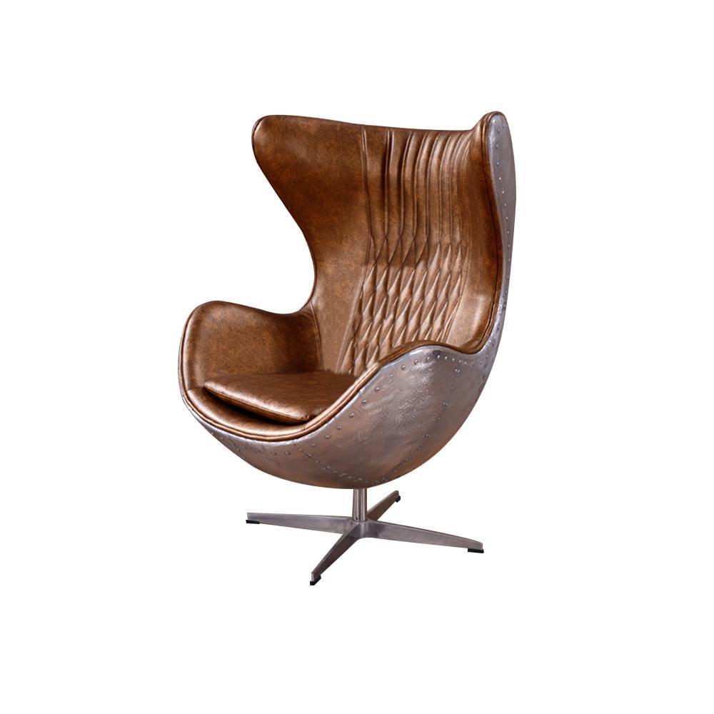 Fawkes Aviator Office Chair, Aluminium Shell - Horizon and Stone 