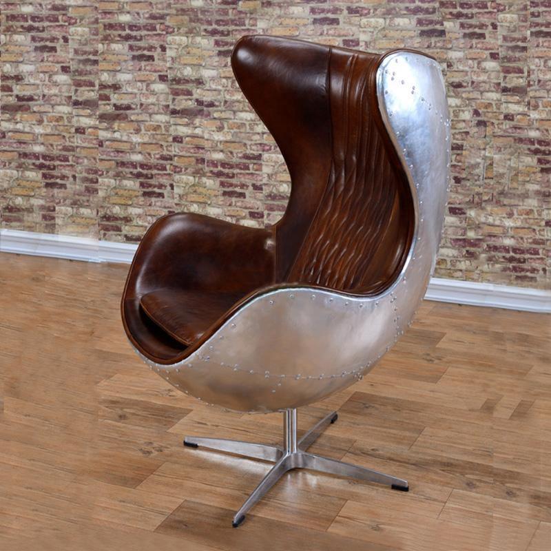 Fawkes Aviator Office Chair, Aluminium Shell - Horizon and Stone 