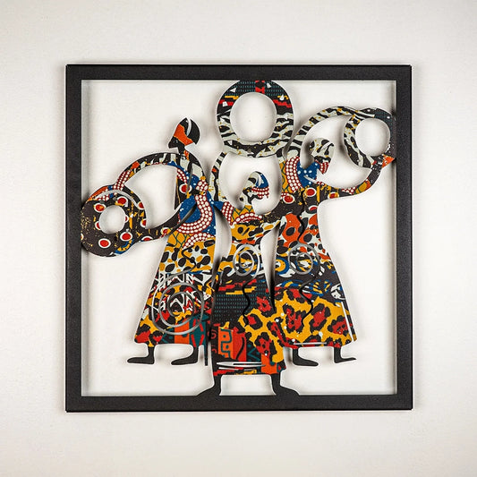Triple Goddess Unique Wall Decor, Metal Wall Art, Modern WalL   70 CM X 70 CM - Horizon and Stone 
