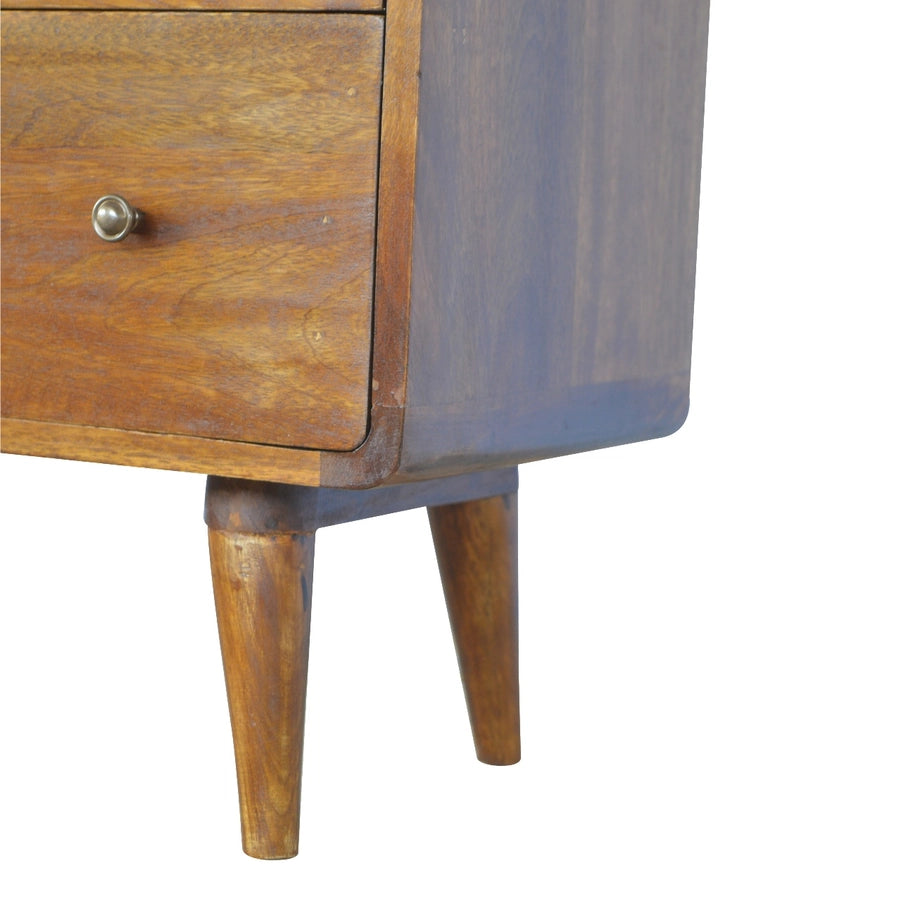 Curved Chestnut Chest - Horizon and Stone 