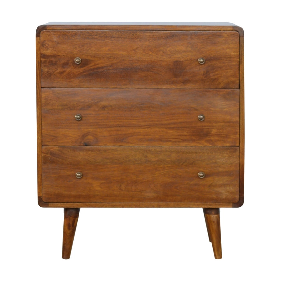 Curved Chestnut Chest - Horizon and Stone 