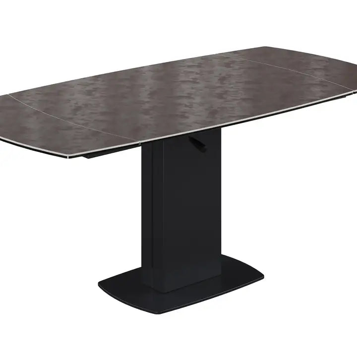 John Swivel Extending Ceramic Dining Table - DARK GREY