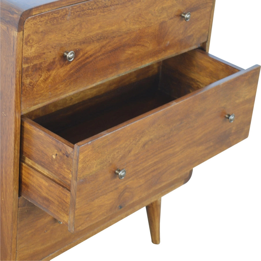 Curved Chestnut Chest - Horizon and Stone 