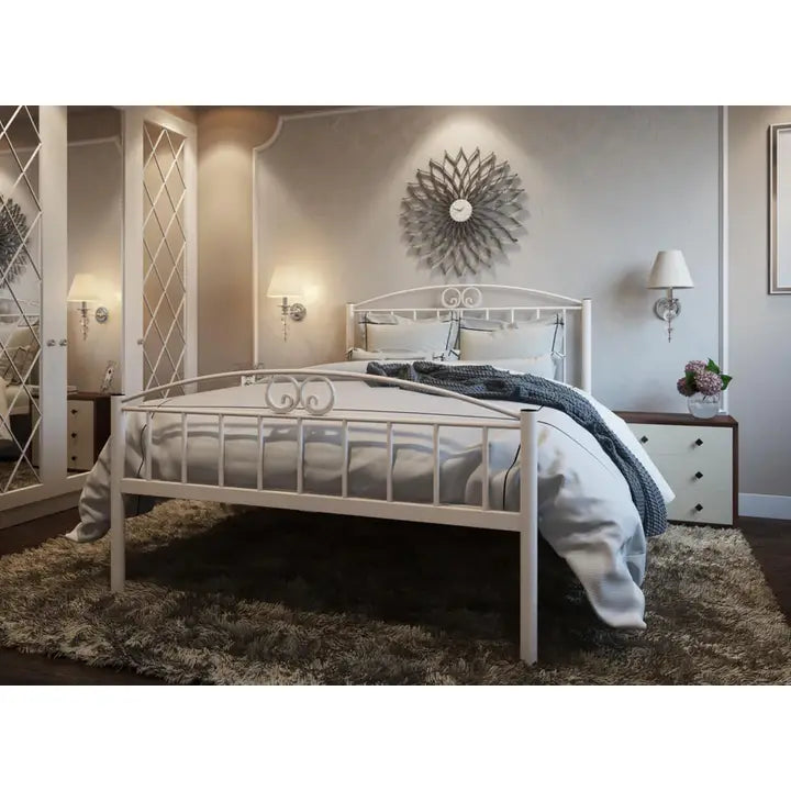 Aus Metal Bed Frame - IVORY DOUBLE - Horizon and Stone 