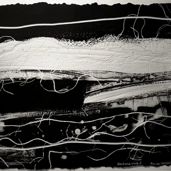 Black & White art - Horizon and Stone 