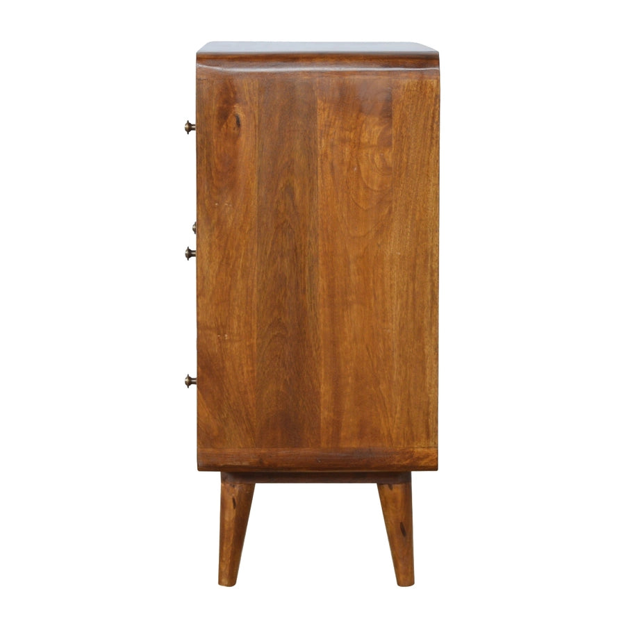 Curved Chestnut Chest - Horizon and Stone 