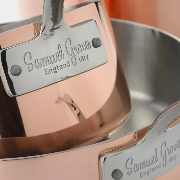 16cm Copper Clad Saucepan & Lid