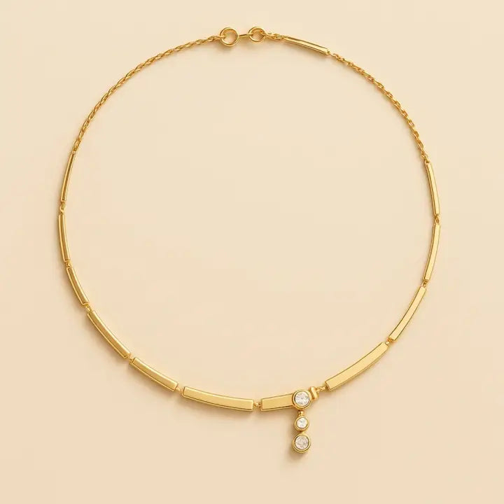 Lucen Light Line Diamond Y-Necklace - Horizon and Stone 