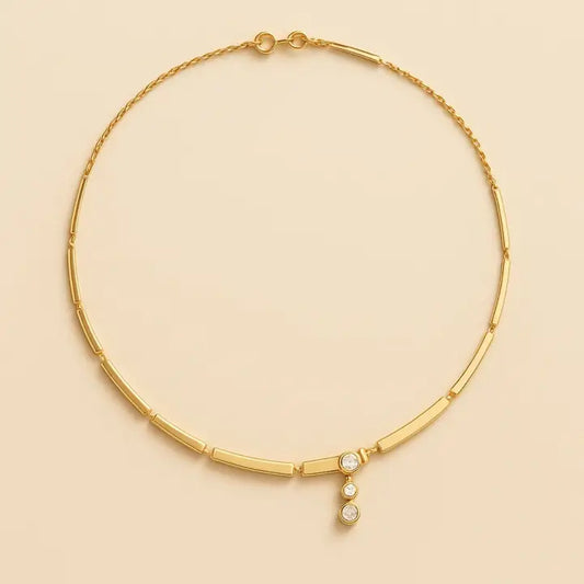 Lucen Light Line Diamond Y-Necklace - Horizon and Stone 