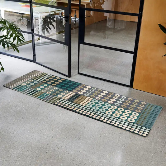 Hand Tufted Area Rug in Teal - 100% Wool | Powell